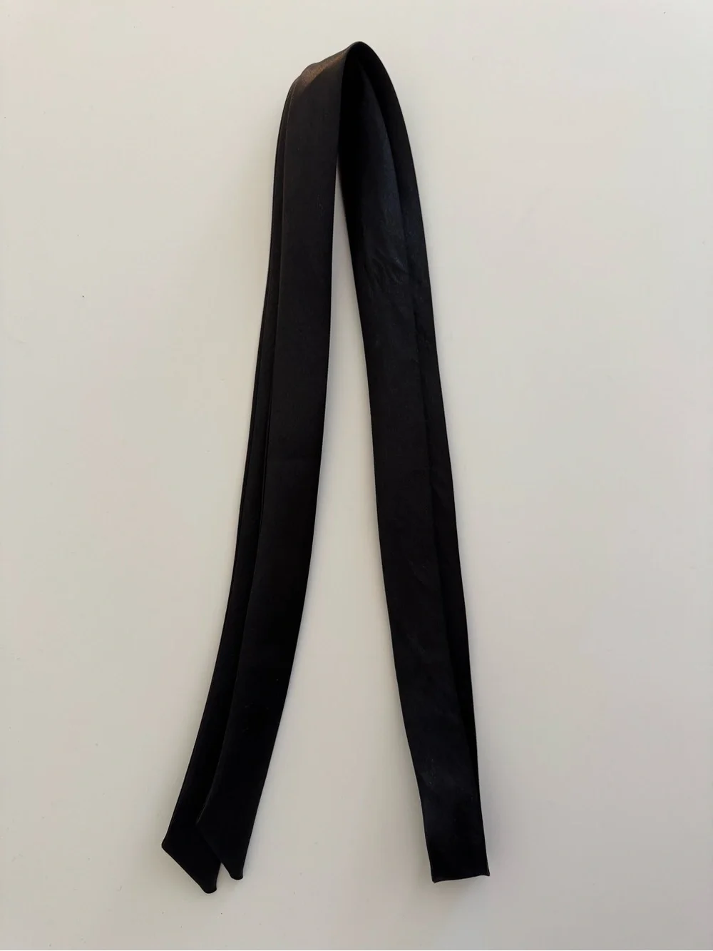 Black Satin Bowtie - Women